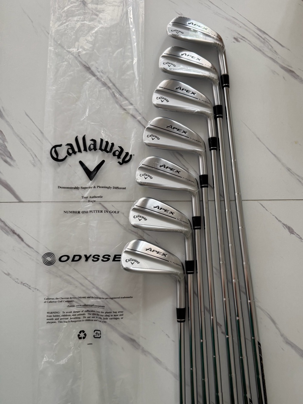 Callaway Apex Ti Fusion Iron Set 4-PW Stiff Flex True Temper Steel - Brand New